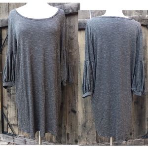 Vanity Room Grey Striped Dress Nordstrom Rack NWOT